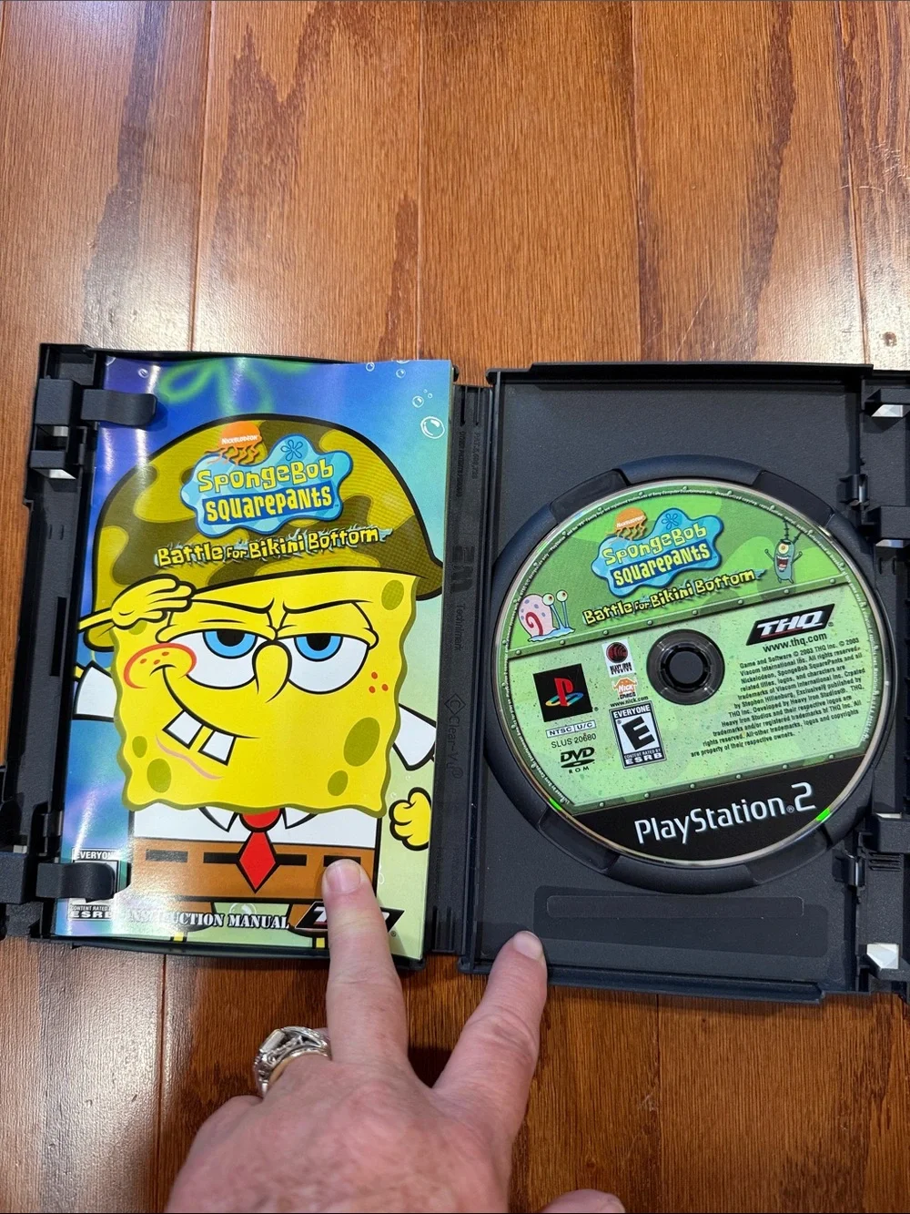 SpongeBob Battle for Bikini Bottom PS2 Black Label Complete with Manual 2003
